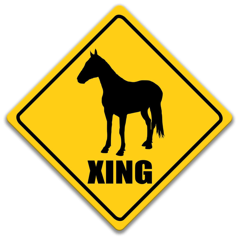 Horse XING Caution Sign - Designs by Linda Nee