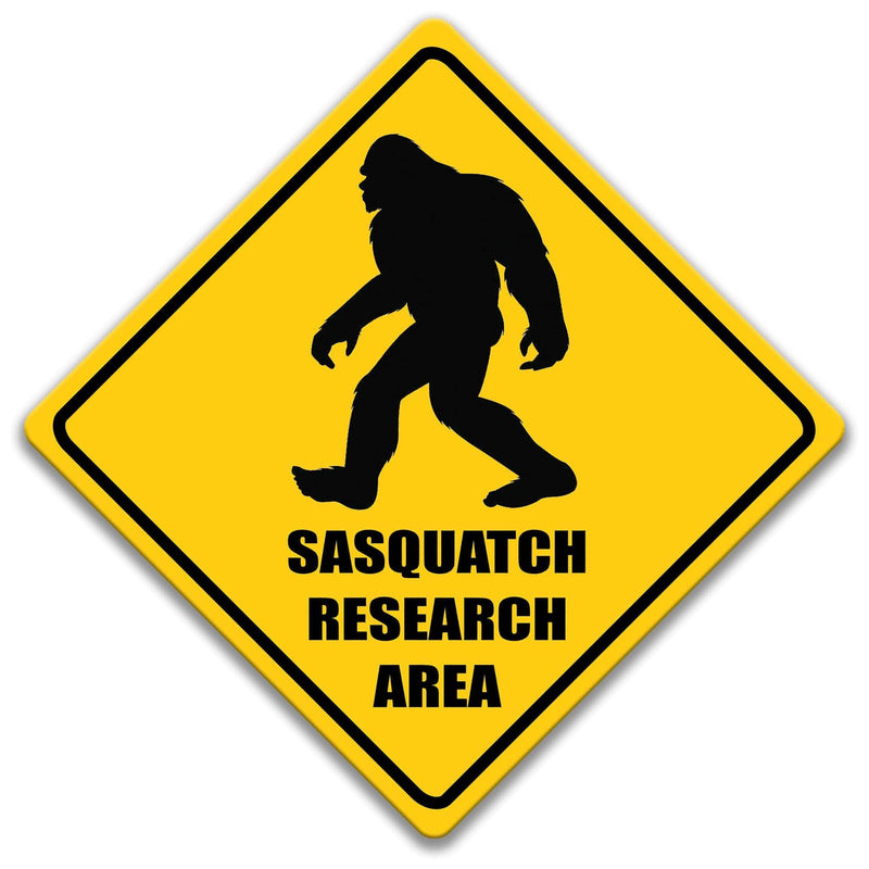 Sasquatch Research Area Sign - Designs by Linda Nee