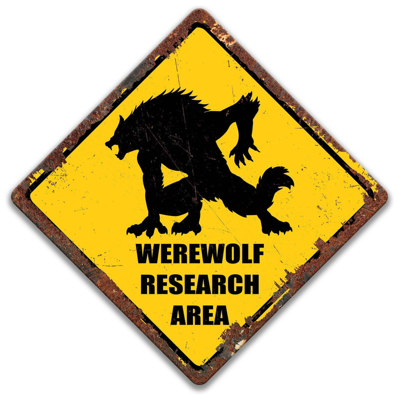 Werewolf Research Area Sign - Designs by Linda Nee