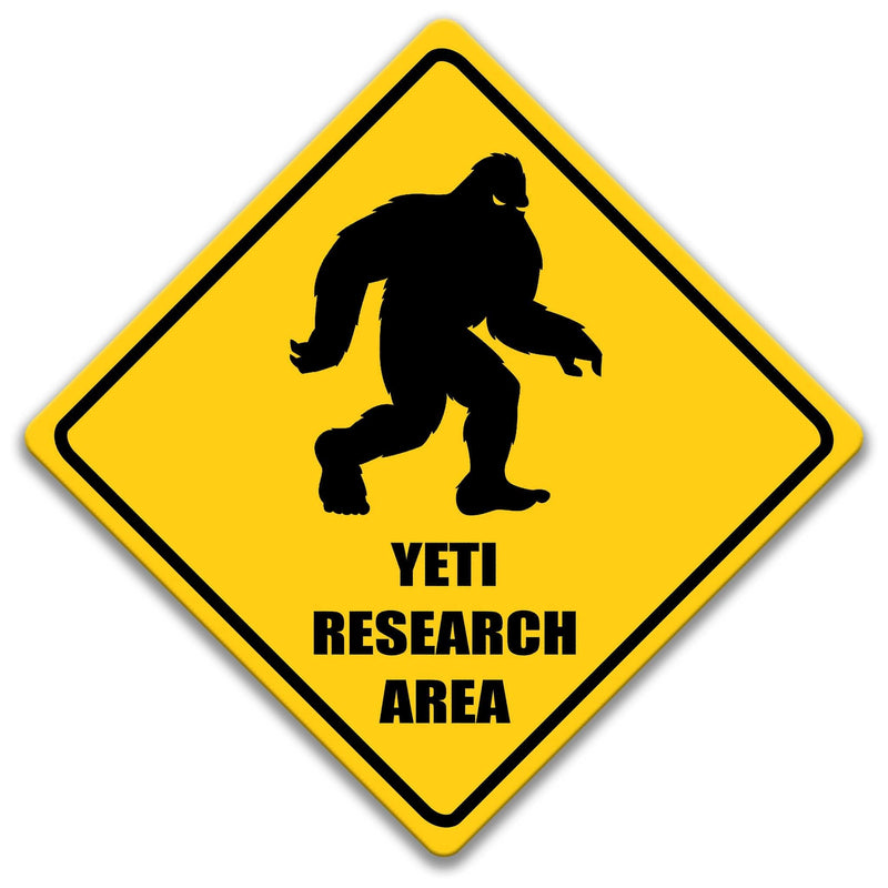 Yeti Research Area Sign - Designs by Linda Nee