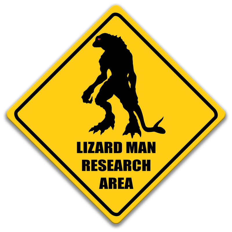 Lizard Man Research Area Sign - Designs by Linda Nee