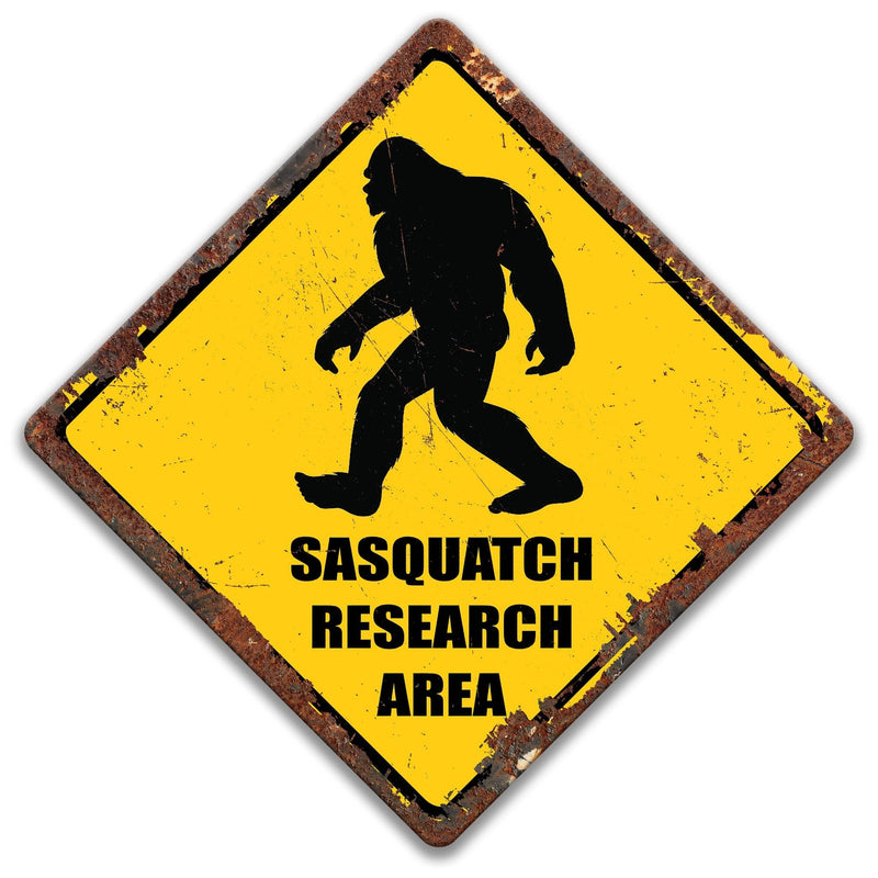 Sasquatch Research Area Sign - Designs by Linda Nee