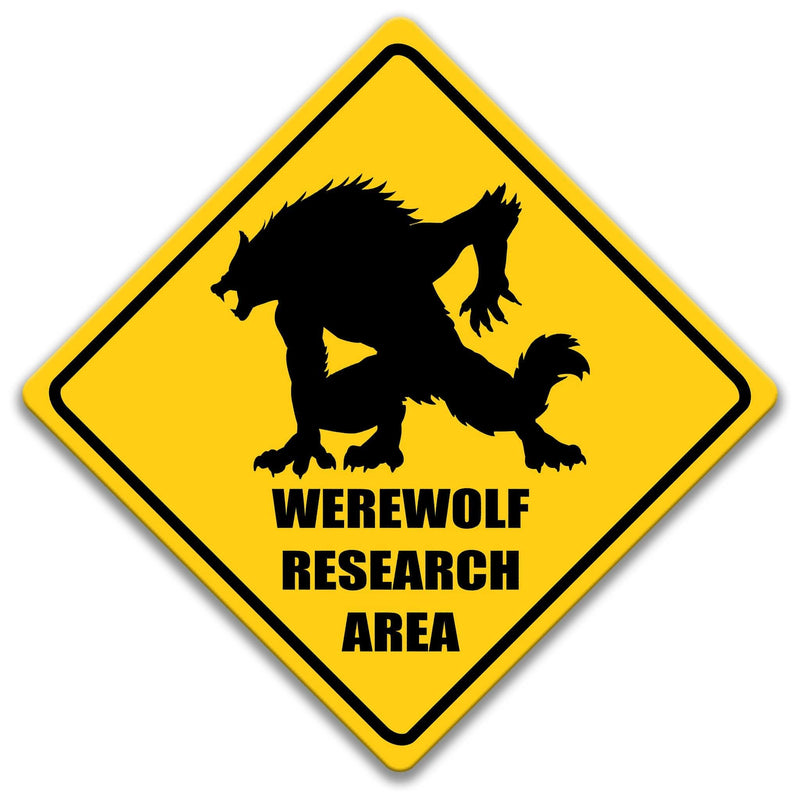 Werewolf Research Area Sign - Designs by Linda Nee