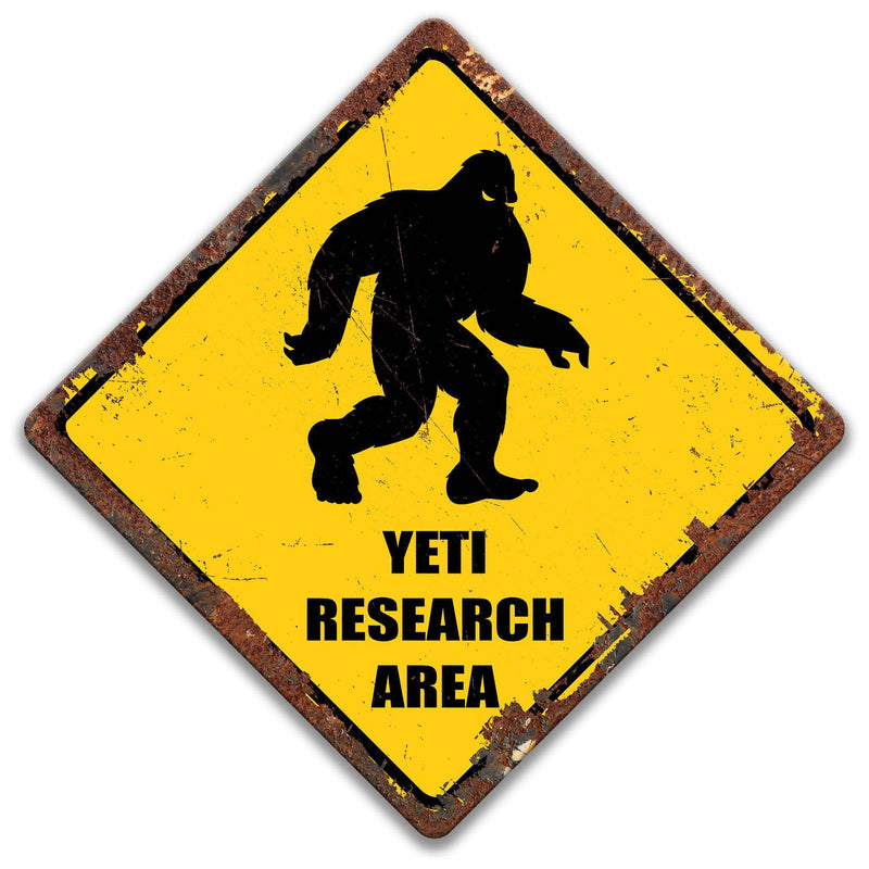 Yeti Research Area Sign - Designs by Linda Nee