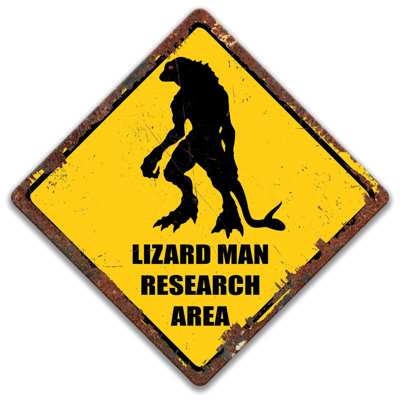 Lizard Man Research Area Sign - Designs by Linda Nee