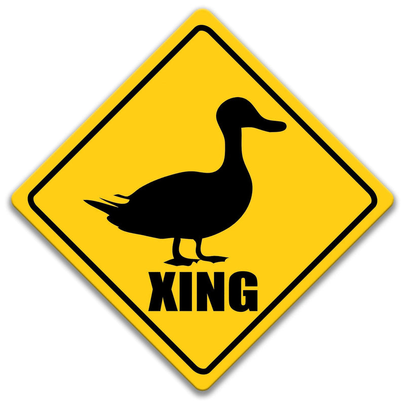 Duck XING Caution Sign - Designs by Linda Nee