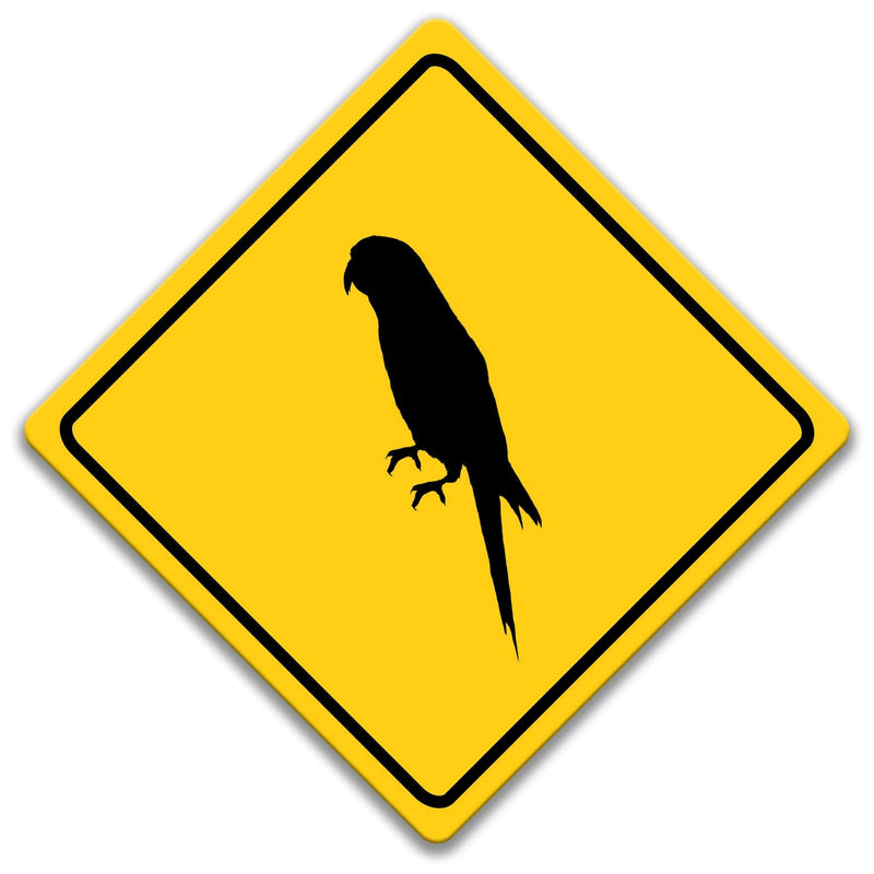 Parrot Crossing Caution Sign - Designs by Linda Nee