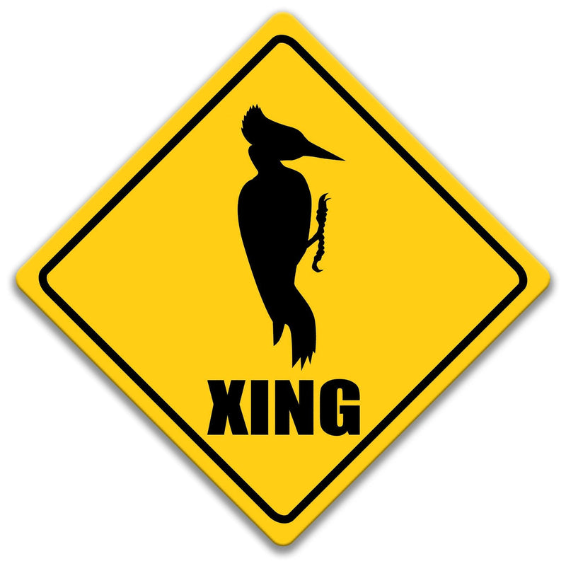 Woodpecker XING Caution Sign - Designs by Linda Nee