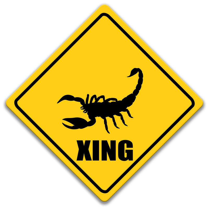 Scorpion XING Caution Sign - Designs by Linda Nee