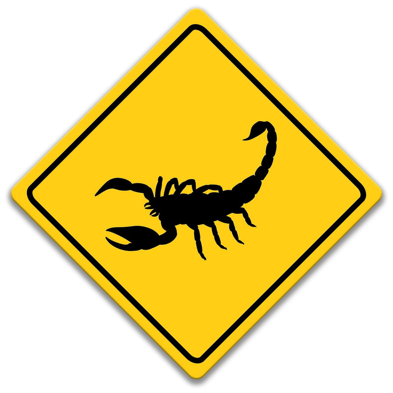 Scorpion Crossing Caution Sign - Designs by Linda Nee