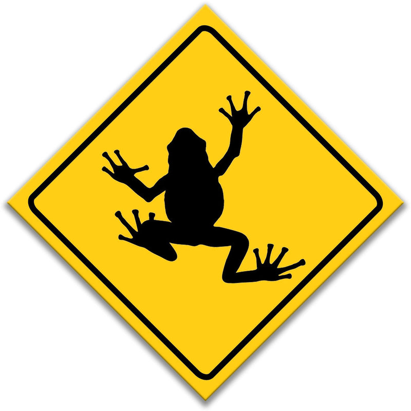 Poison Dart Frogs Crossing Caution Sign - Designs by Linda Nee