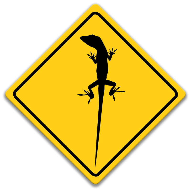 Anole Crossing Caution Sign - Designs by Linda Nee