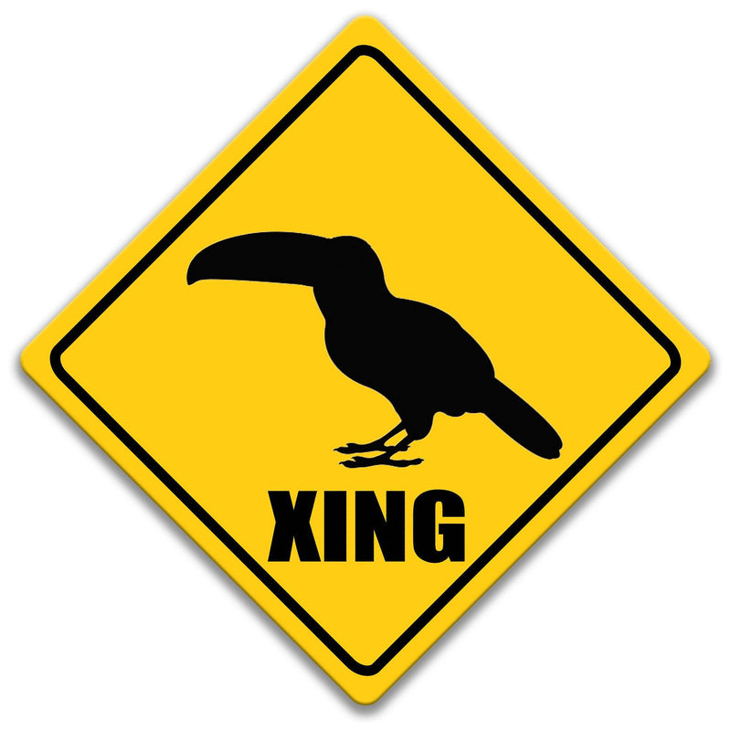 Toucan XING Caution Sign - Designs by Linda Nee