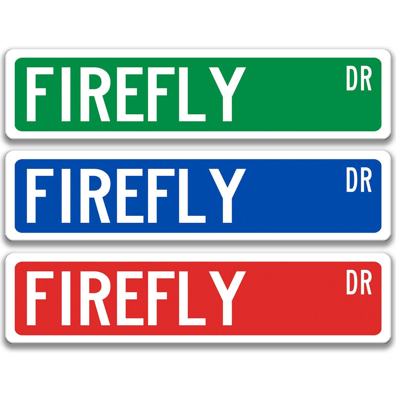 Firefly Metal Street Sign - Designs by Linda Nee