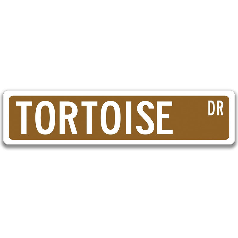 Tortoise Metal Street Sign - Designs by Linda Nee