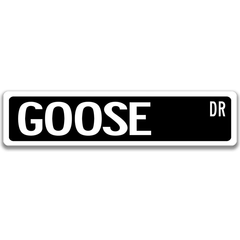 Goose Metal Street Sign - Designs by Linda Nee