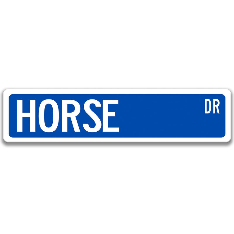 Horse Metal Street Sign - Designs by Linda Nee