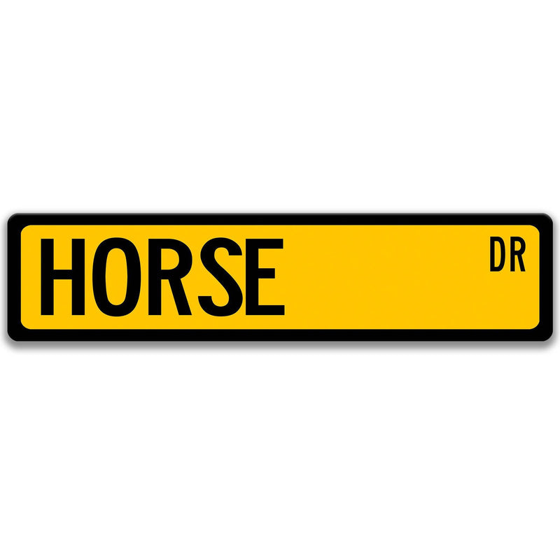 Horse Metal Street Sign - Designs by Linda Nee