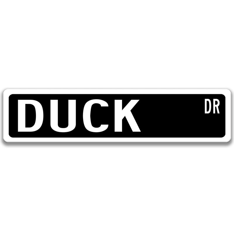 Duck Metal Street Sign - Designs by Linda Nee