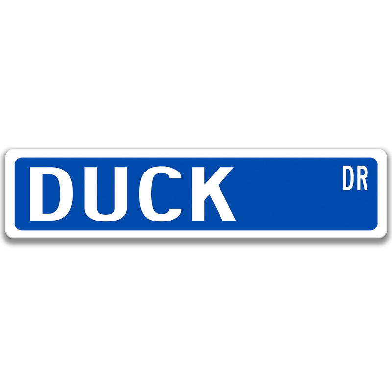 Duck Metal Street Sign - Designs by Linda Nee