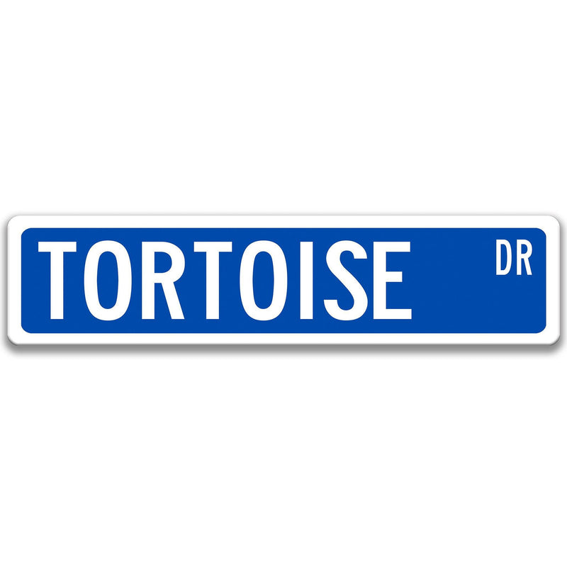 Tortoise Metal Street Sign - Designs by Linda Nee