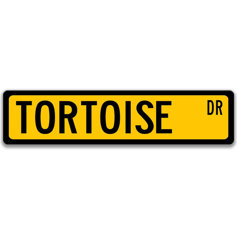 Tortoise Metal Street Sign - Designs by Linda Nee