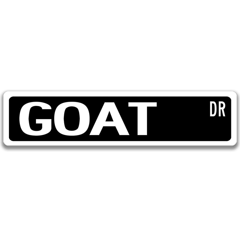 Goat Metal Street Sign - Designs by Linda Nee