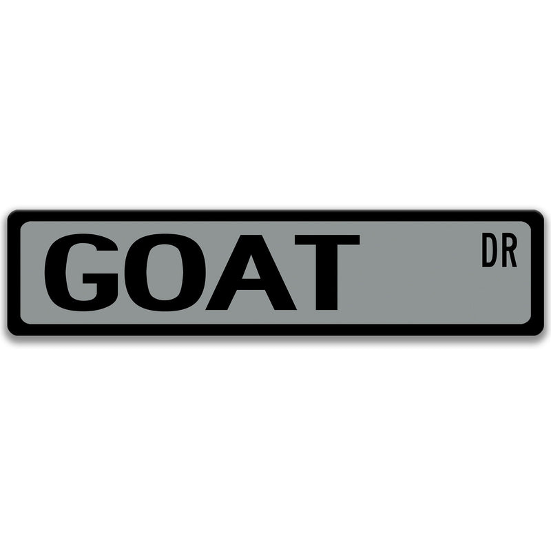 Goat Metal Street Sign - Designs by Linda Nee