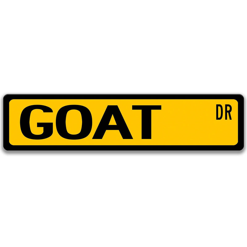 Goat Metal Street Sign - Designs by Linda Nee