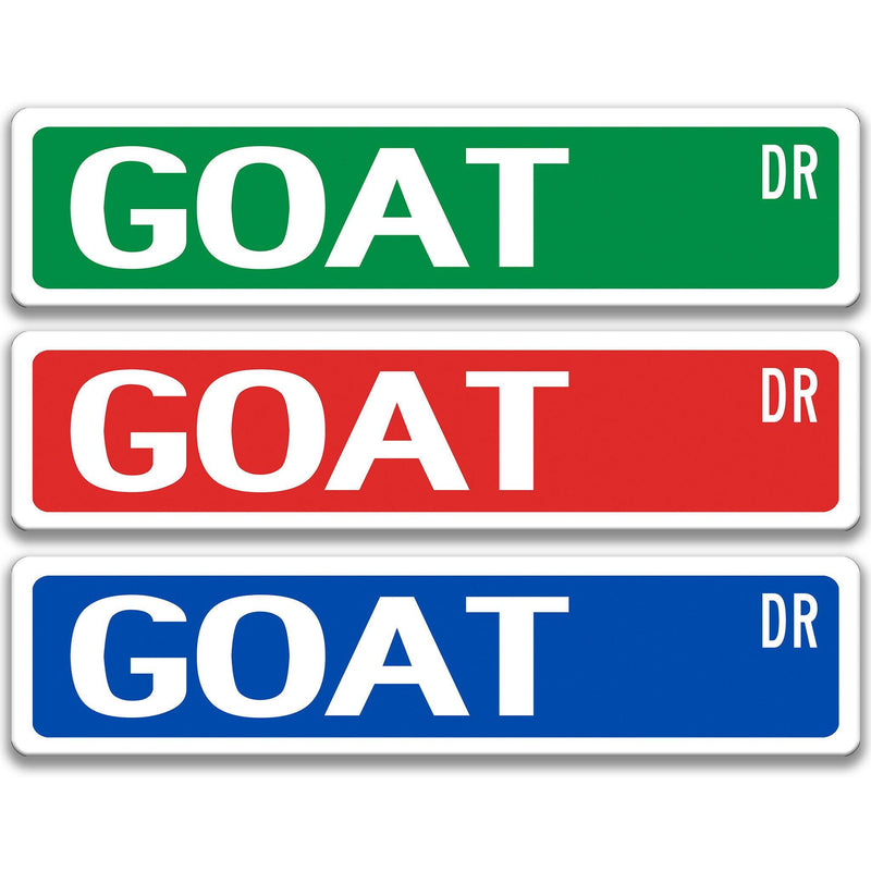 Goat Metal Street Sign - Designs by Linda Nee