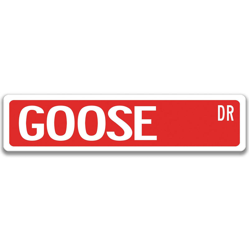 Goose Metal Street Sign - Designs by Linda Nee