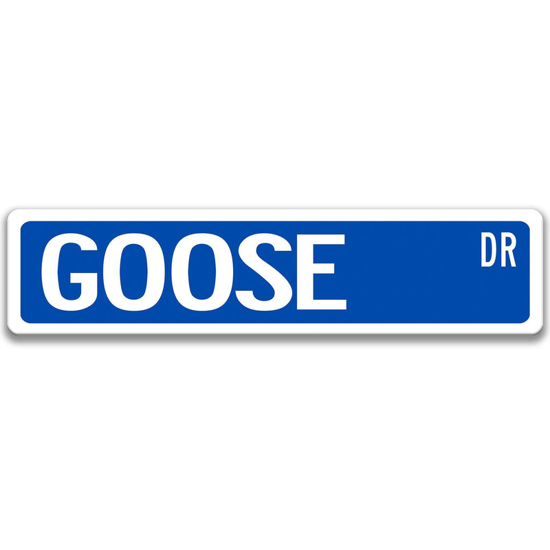 Goose Metal Street Sign - Designs by Linda Nee