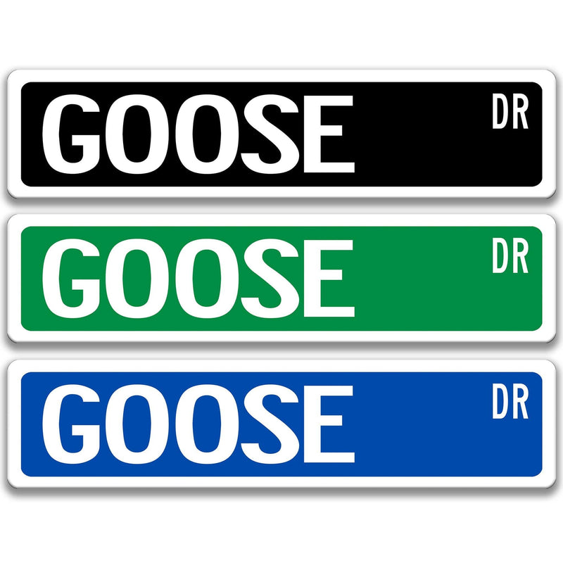 Goose Metal Street Sign - Designs by Linda Nee