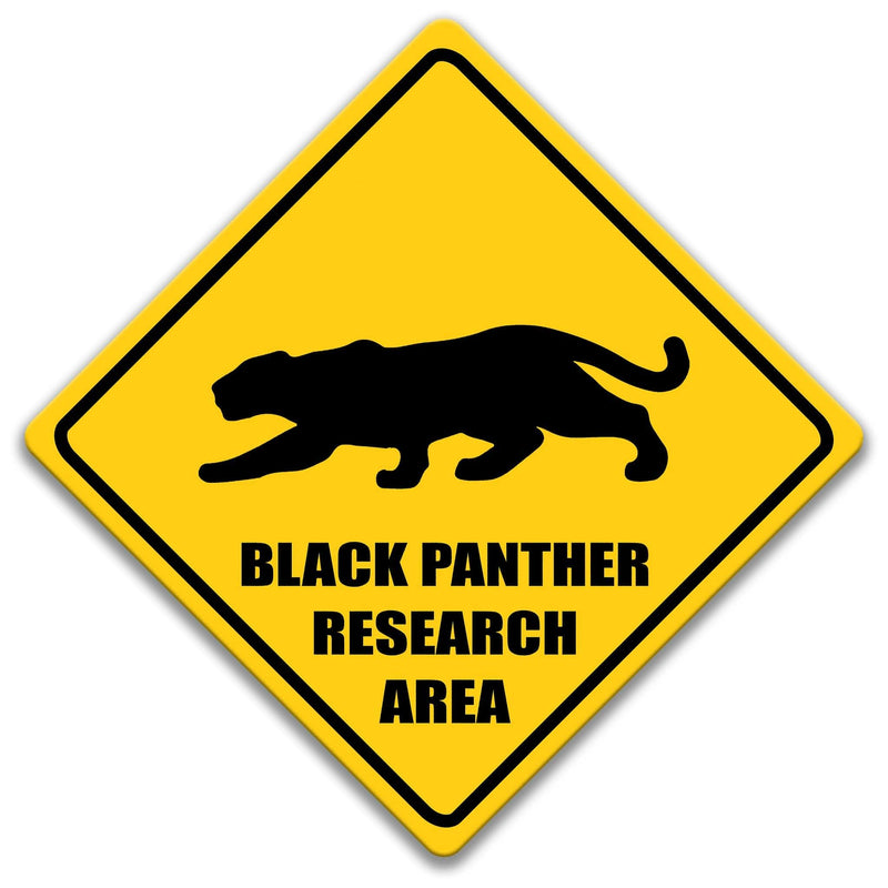 Black Panther Research Area Sign - Designs by Linda Nee