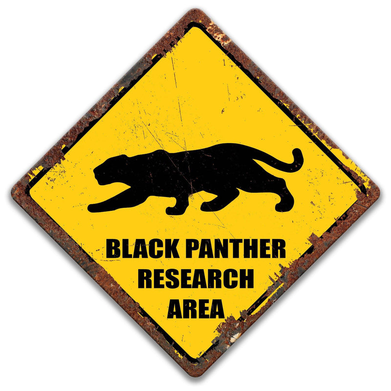 Black Panther Research Area Sign - Designs by Linda Nee