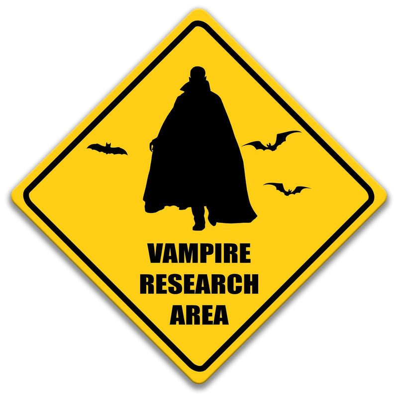 Vampire Research Area Sign - Designs by Linda Nee