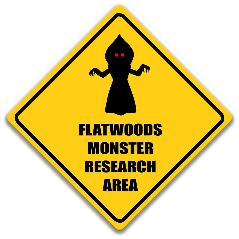 Flatwoods Monster Research Area Sign - Designs by Linda Nee