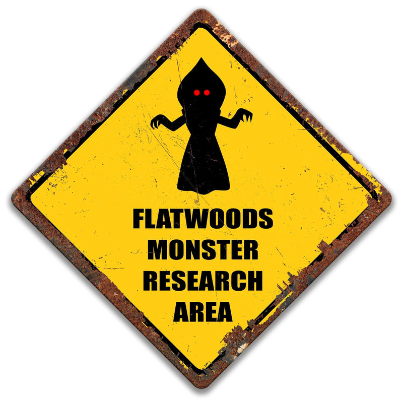 Flatwoods Monster Research Area Sign - Designs by Linda Nee