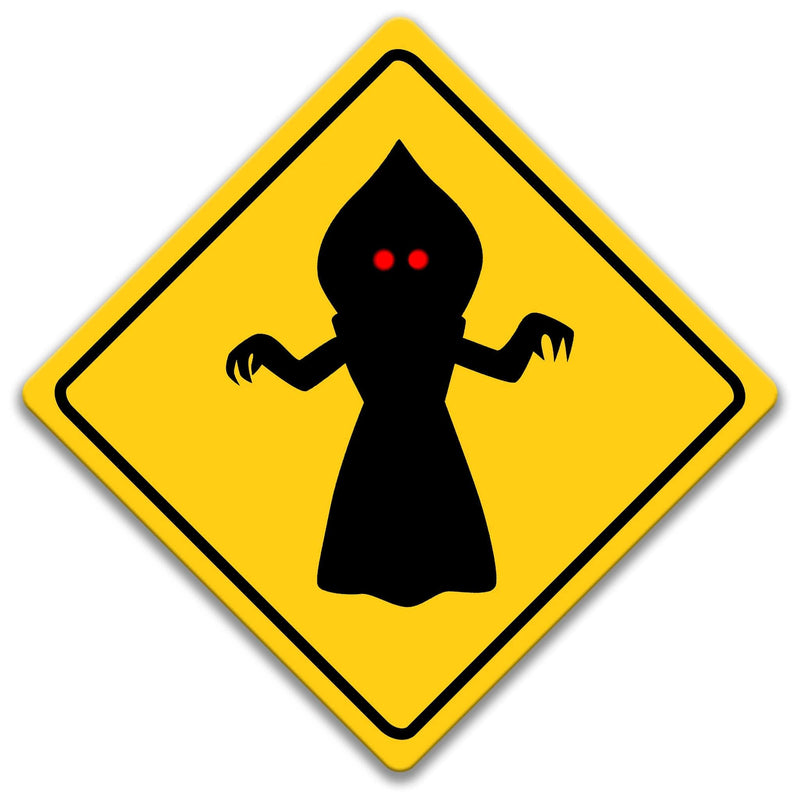 Flatwoods Monster Crossing Caution Sign - Designs by Linda Nee