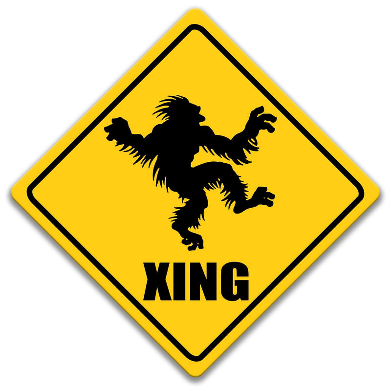 Skunk Ape XING Caution Sign - Designs by Linda Nee