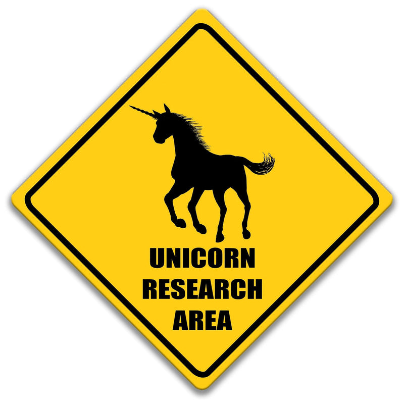 Unicorn Research Area Sign - Designs by Linda Nee