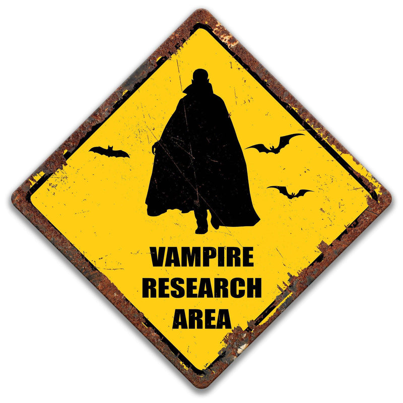 Vampire Research Area Sign - Designs by Linda Nee