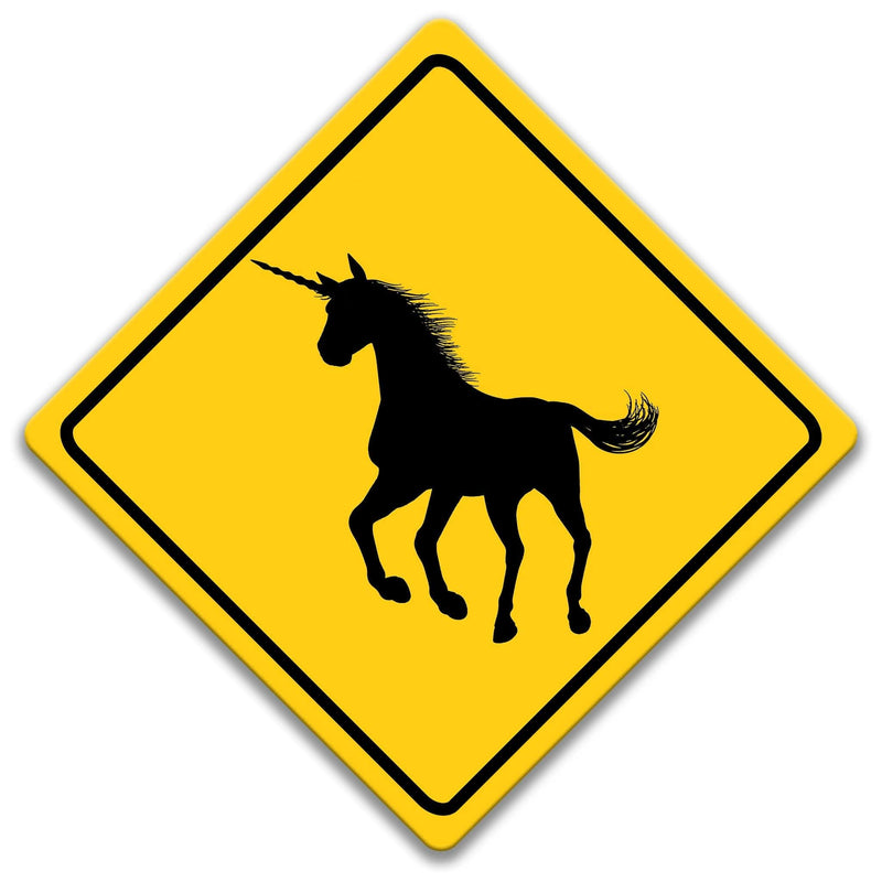 Unicorn Crossing Caution Sign - Designs by Linda Nee