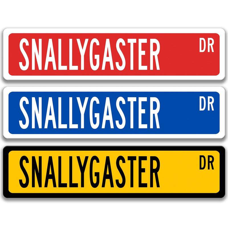 Snallygaster Metal Street Sign - Designs by Linda Nee