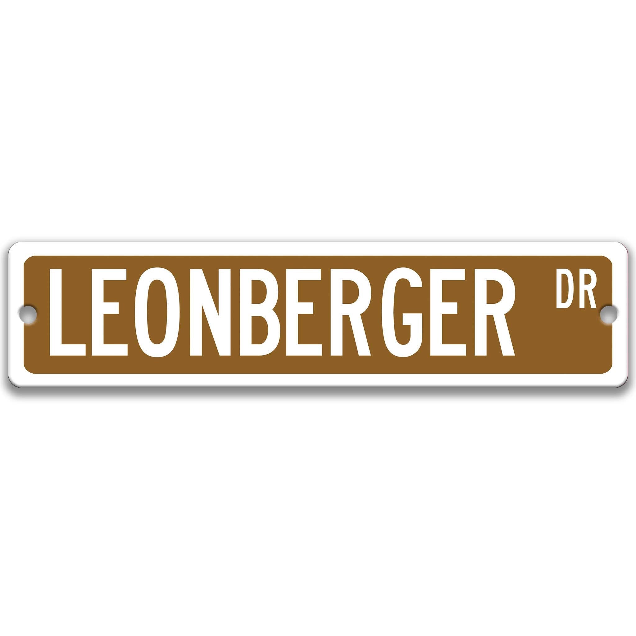 Leonberger Dog Metal Street Sign