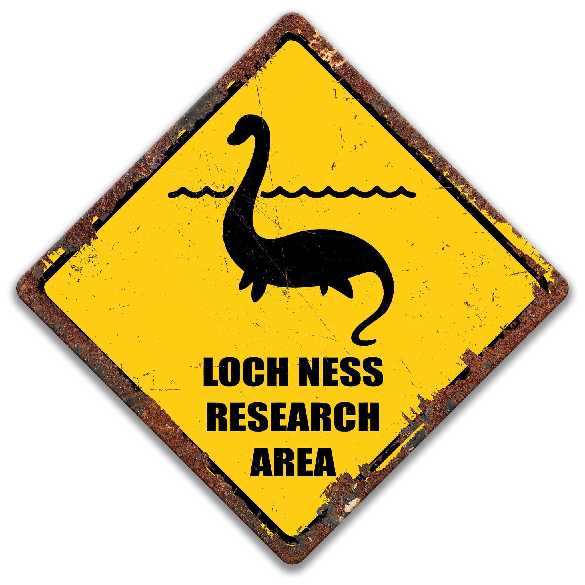 Loch Ness Research Area Sign