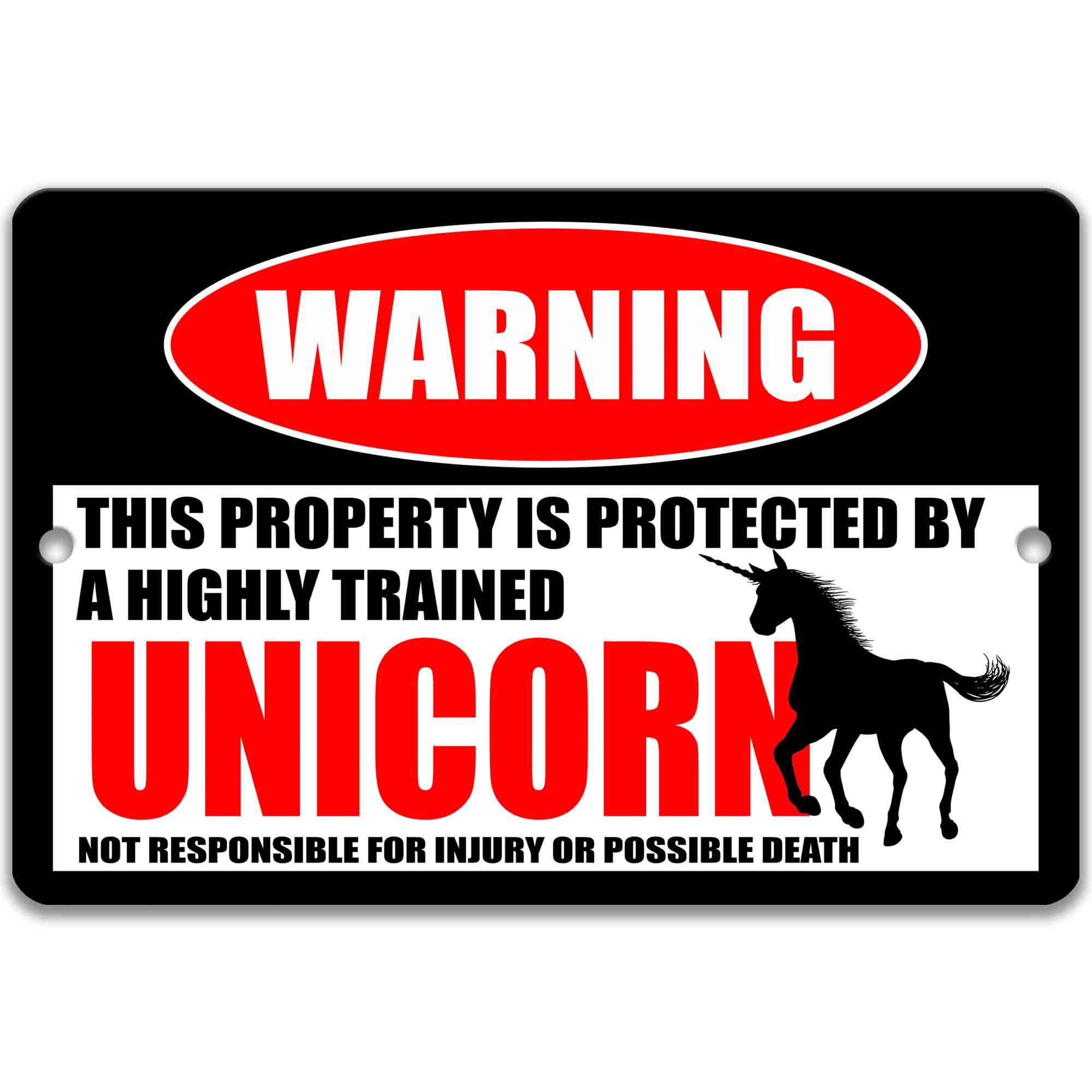 Metal Unicorn Sign Mythical Creature - Fantasy Art Yard Decor - Perfect Gift for Unicorn Lovers