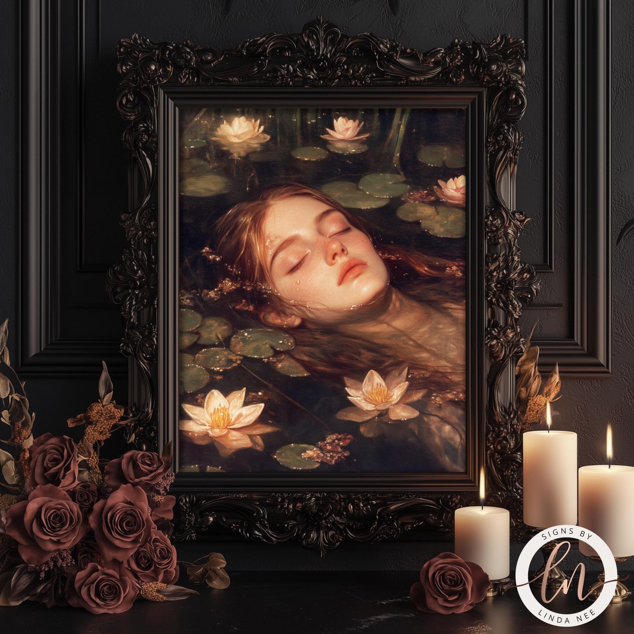 Ophelia Drowning Art Print