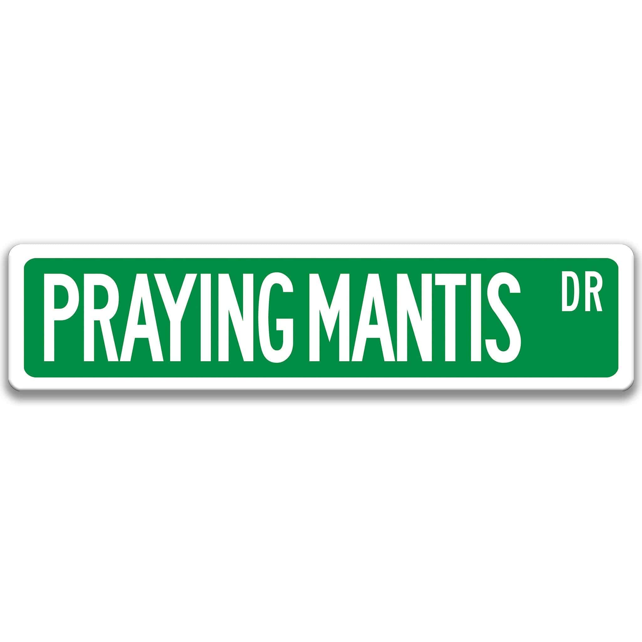 Praying Mantis Metal Street SignDesigns by Linda Nee