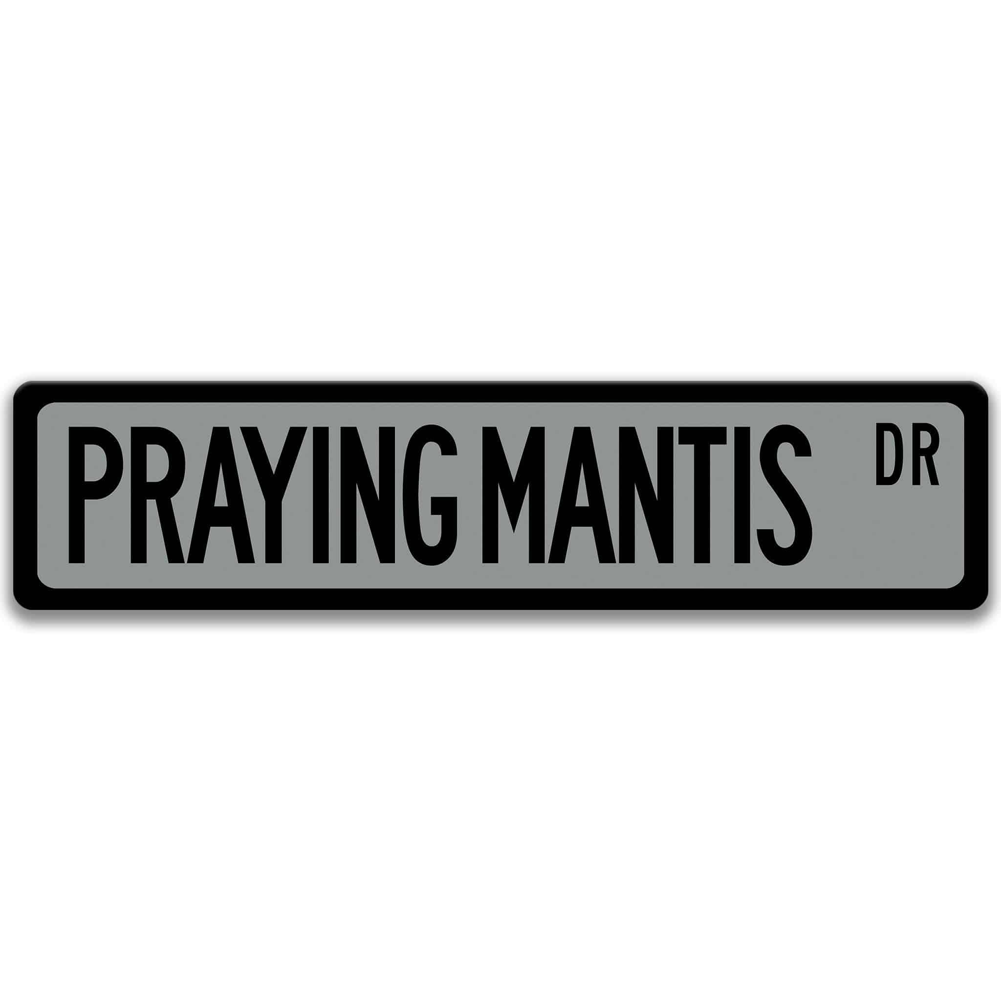 Praying Mantis Metal Street SignDesigns by Linda Nee